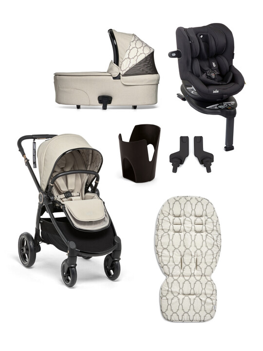 Ocarro 6 Piece Essentials Bundle Fuse with Joie i-Spin 360 i-Size Car Seat Coal image number 1